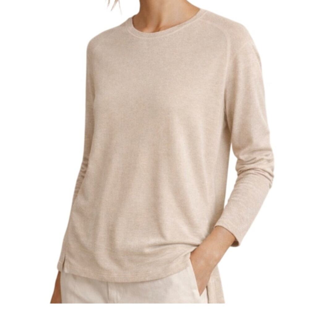 Vince Womens Semi Sheer Sweater Lightweight Rayon Quiet Luxury Sophisticated XS